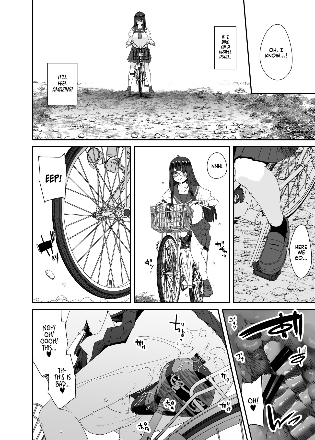 Hentai Manga Comic-The Slutty, Stacked Middle Schooler Who Gets Off on her Bike-Read-22